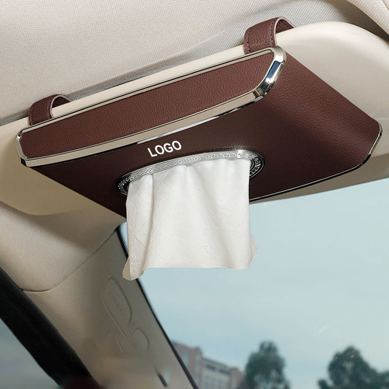 Car sun visor tissue box