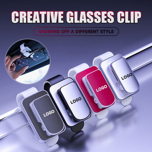 Car visor creative glasses holder