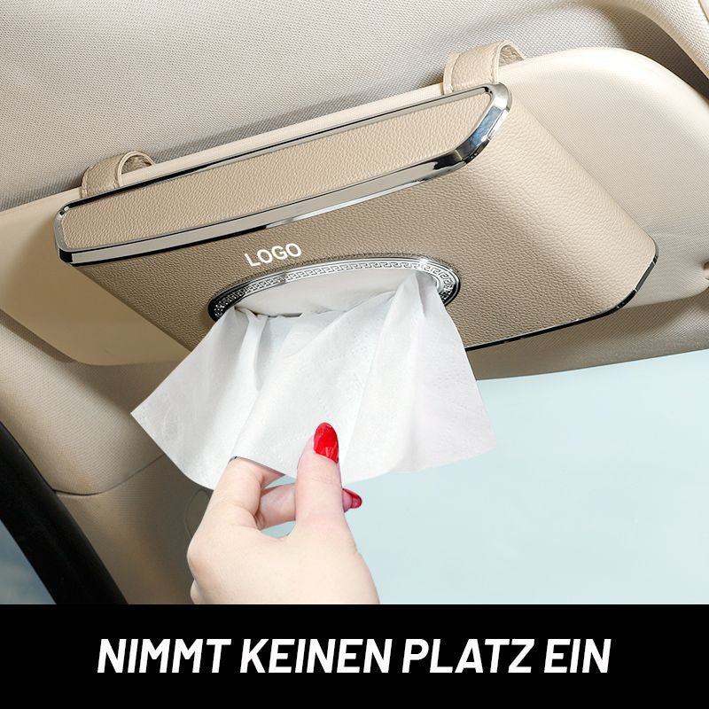 Car sun visor tissue box