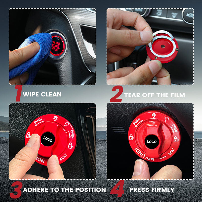 Car One-Button Start Protection Cover