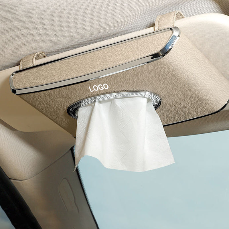 Car sun visor tissue box