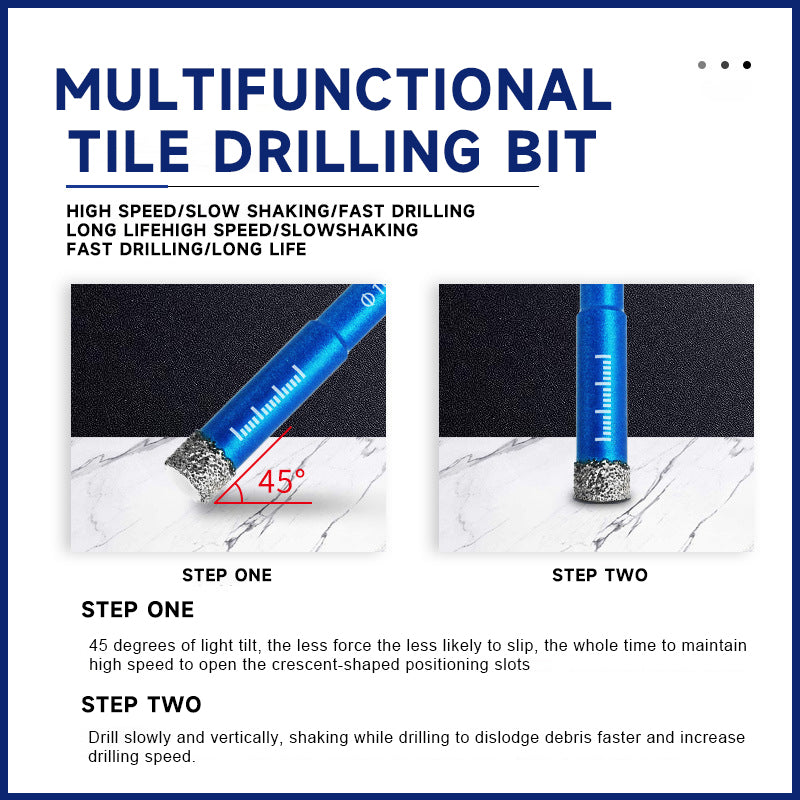 Multifunctional Tile Drilling Bit（5pcs）