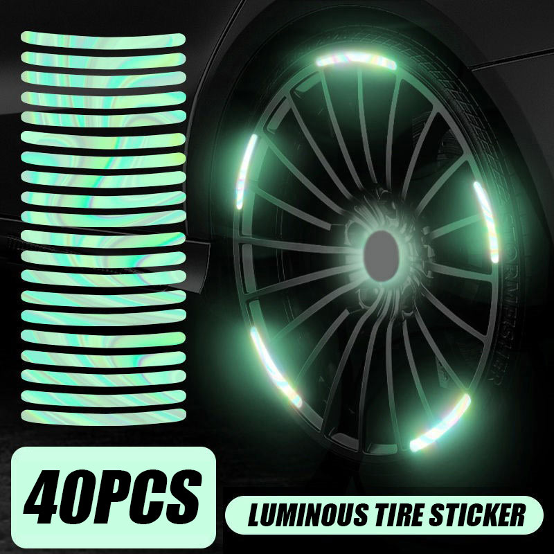 Luminous Tire Anti-Collision Sticker（20pcs)