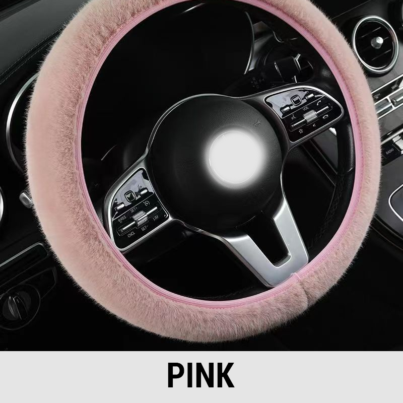 Plush Car Steering Wheel Cover
