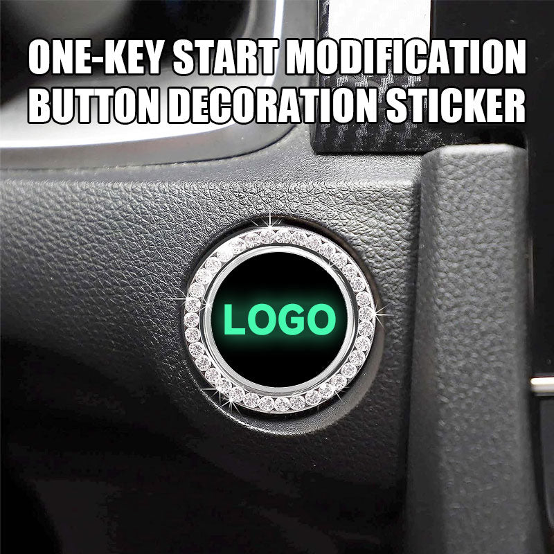 One-Key Start Modification Button Decoration Sticker