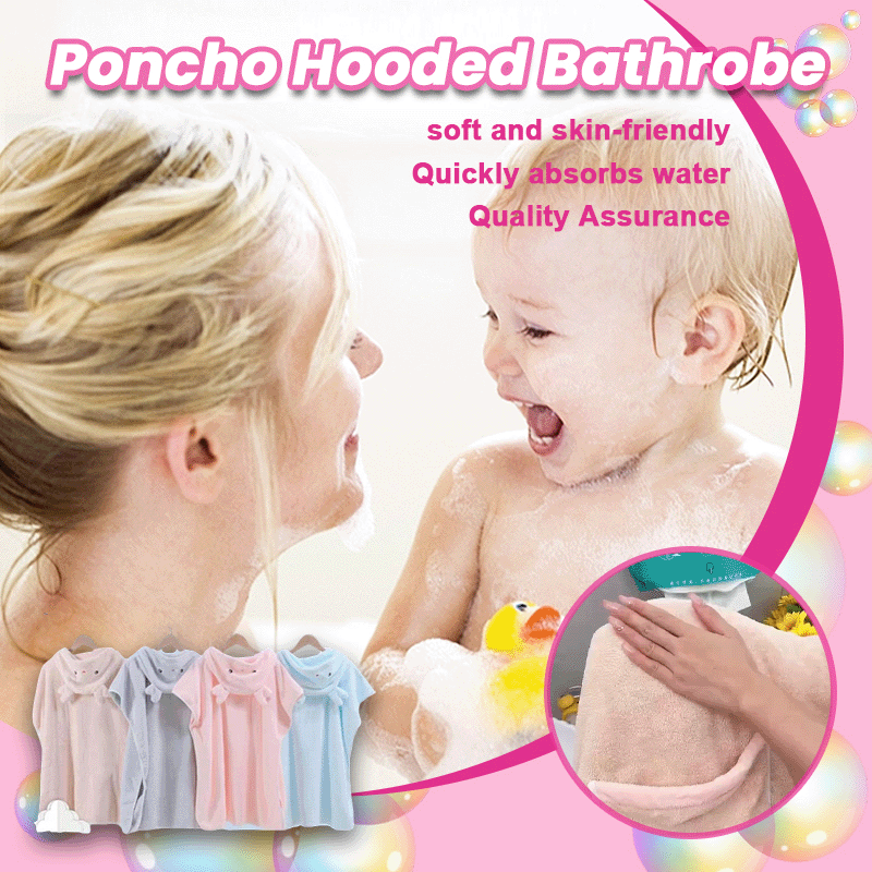 Poncho Hooded Bathrobe