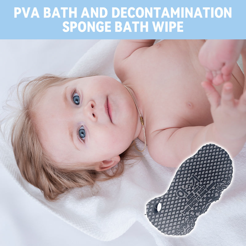 Pva Bath And Decontamination Sponge Bath Wipe