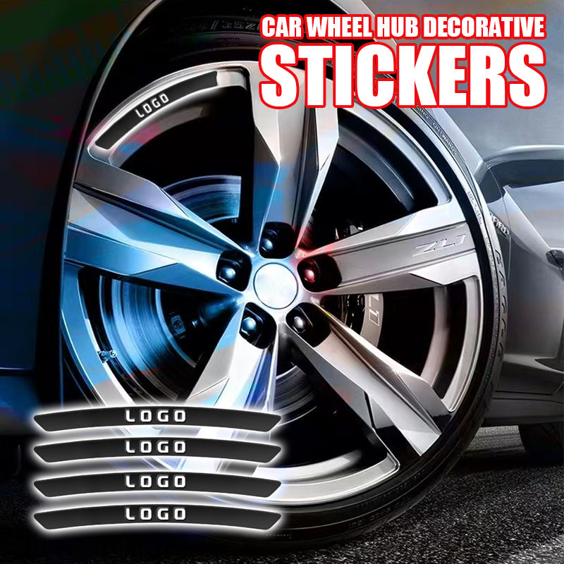 Car Wheel Hub Decorative Stickers（4pcs）