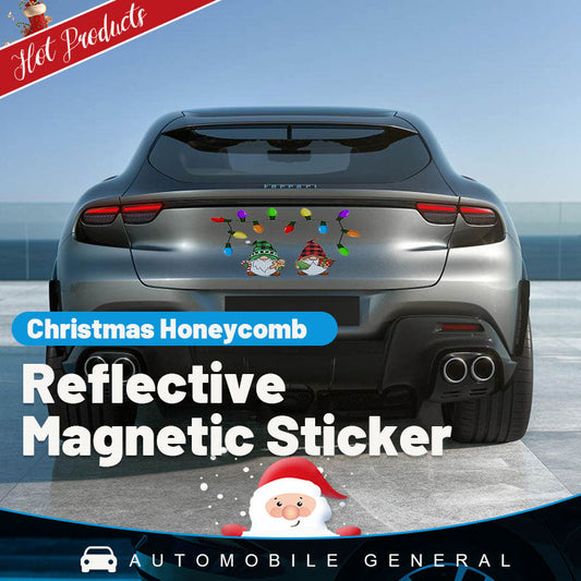 Christmas Honeycomb Reflective Magnetic Stickers