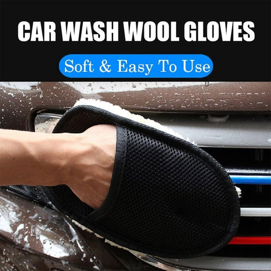 Car Wash Wool Gloves