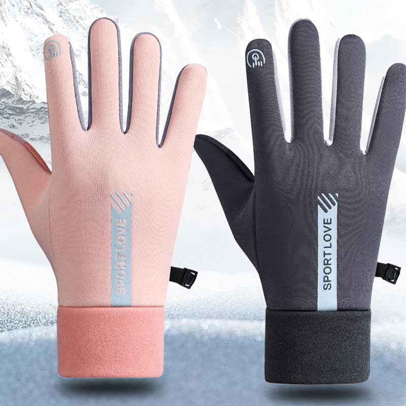 Winter Men's And Women's Warm Waterproof Anti-Slip Gloves