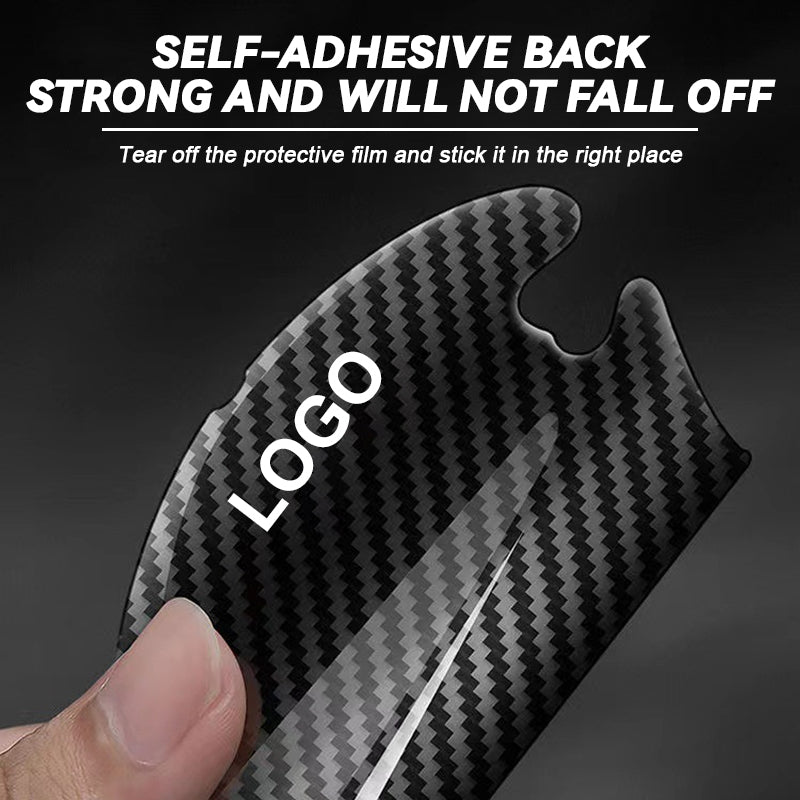 3D Carbon Fiber Door Bowl Handle Protective Sticker