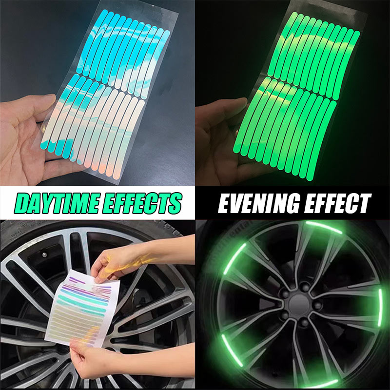 Luminous Tire Anti-Collision Sticker（20pcs)