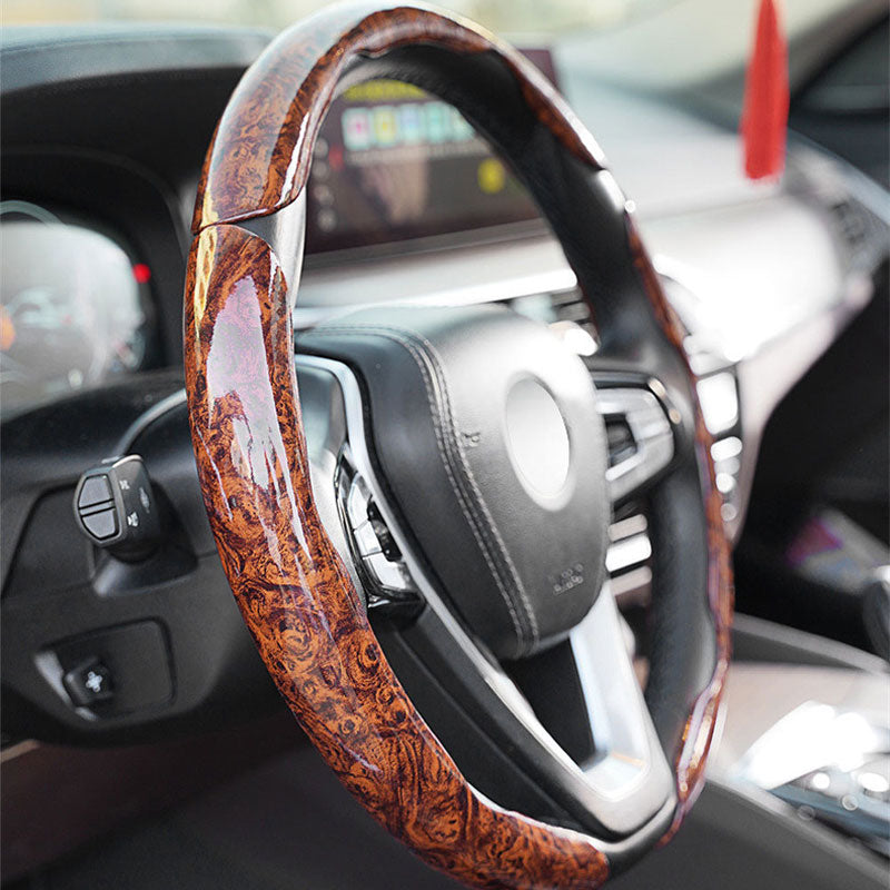 Car Wood Grain Steering Wheel Cover