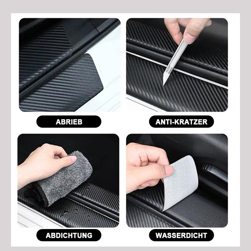 Carbon car door sill sticker(4 pieces)