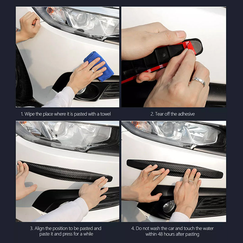 2 PCS Car Bumper Anti-collision Strip