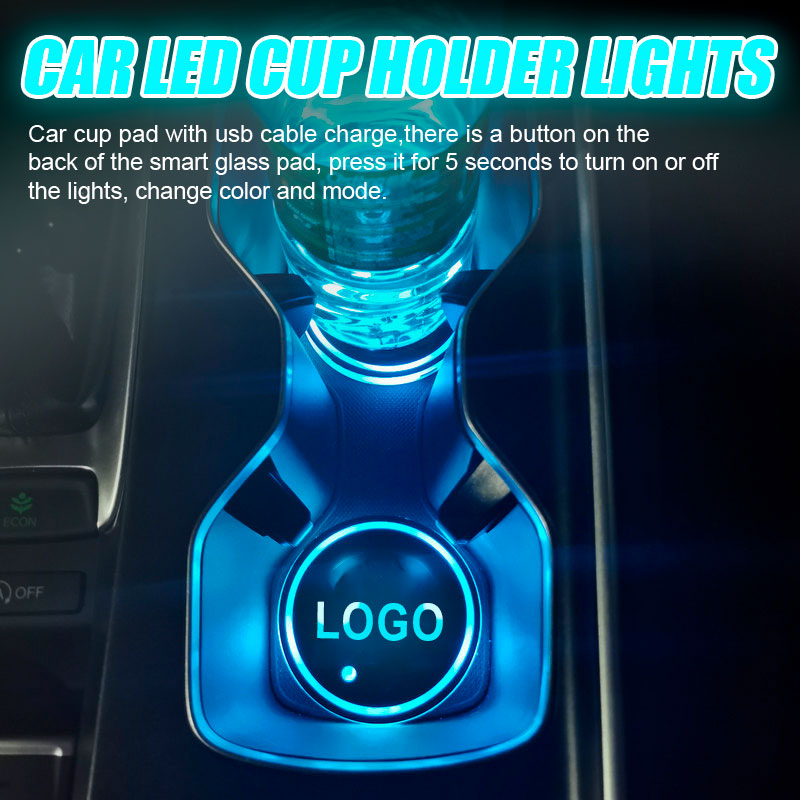 Car LED Cup Holder Lights