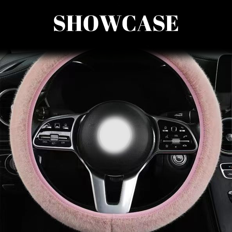 Plush Car Steering Wheel Cover