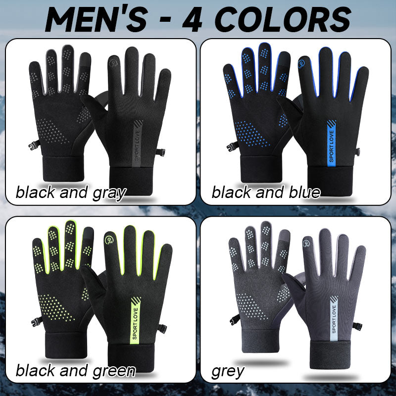 Winter Men's And Women's Warm Waterproof Anti-Slip Gloves