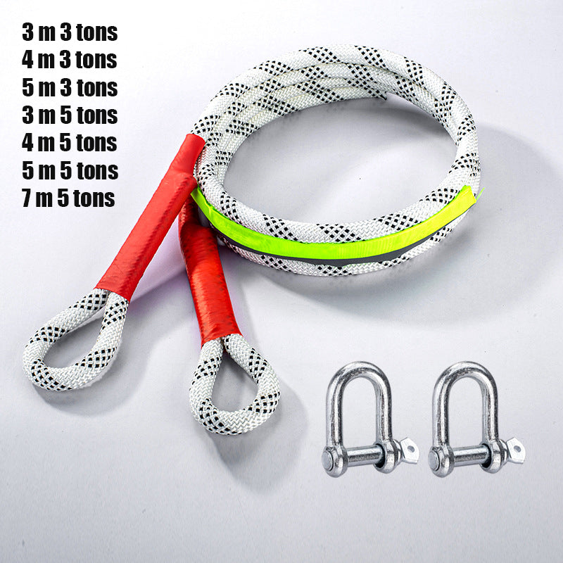 U-Shaped Steel Buckle Tow Rope