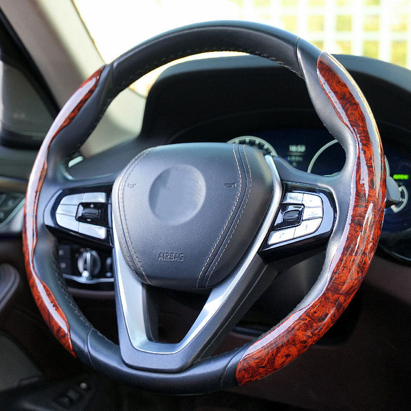 Car Wood Grain Steering Wheel Cover